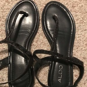 Aldo black sandals